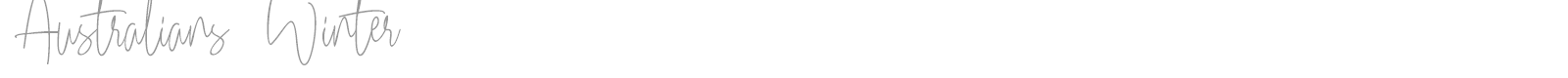 Australians Winter font preview